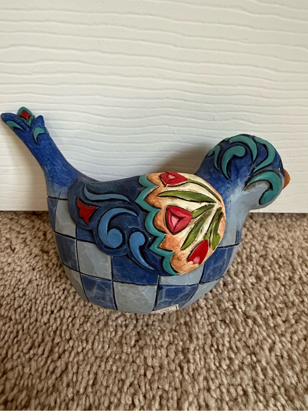 Jim Shore Heartwood Creek Blue Bird Tea Light Candle Holder